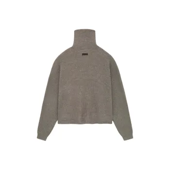 Fear Of God Essentials Women's Waffle Turtleneck Heather Gray