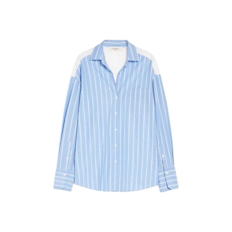 WEEKEND MaxMara Striped Embroidered Shirt-0