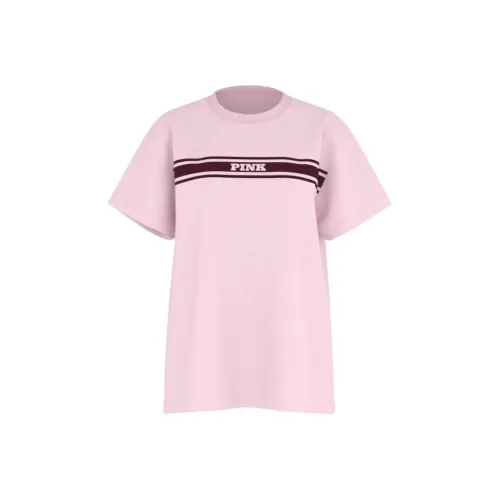 Victoria's Secret T Shirt Women's Pink Tulip Thrill Stripes
