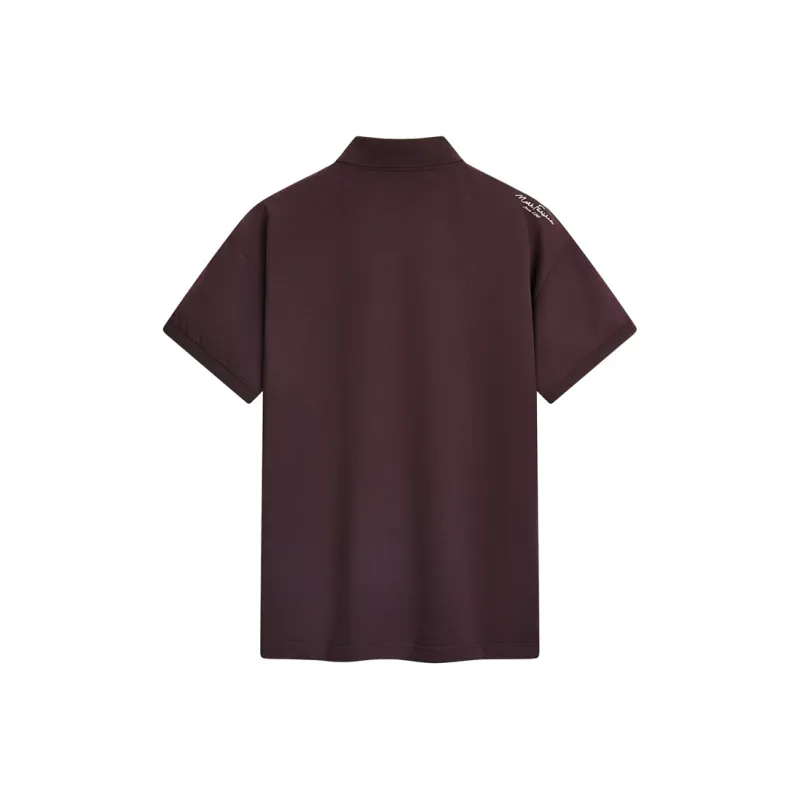 FAIRWHALE Polo Shirt Unisex Red Brown-1