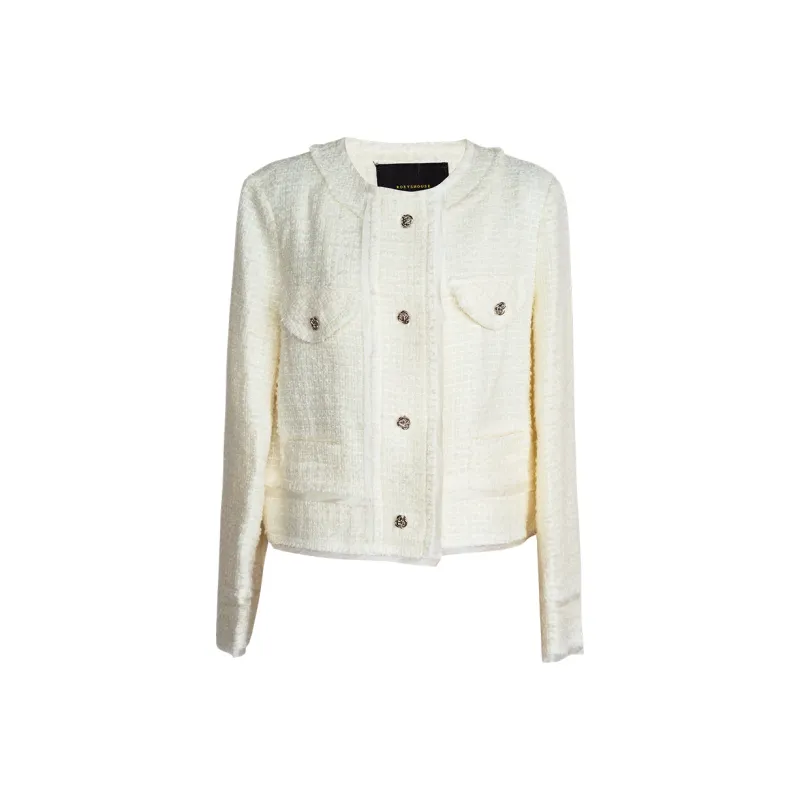 ROEYSHOUSE Jackets Coats Women's Ecru-0