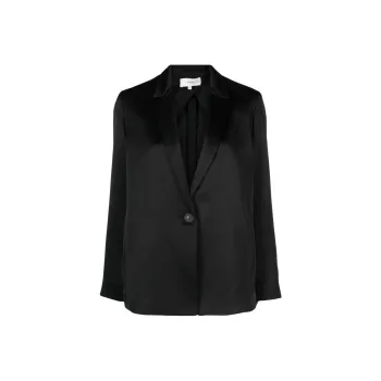 VINCE Single breasted Satin Blazer