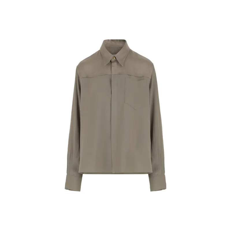 AMIPARIS Paris Ami De Coeur Long Sleeved Plain Shirt-0