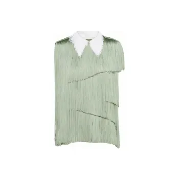 PRADA Fringed Organza Blouse