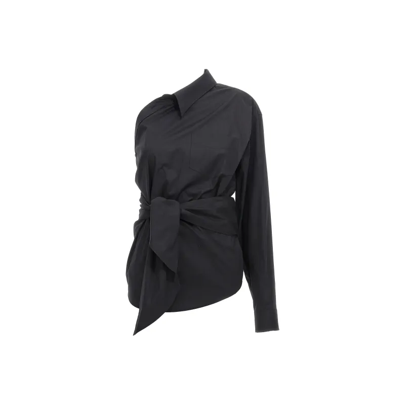 MOSCHINO Asymmetric One Shoulder Shirt-0