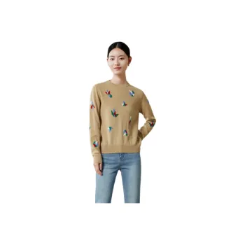 MIHUANG Cashmere Sweater Women's Light Camel