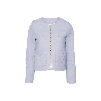 CELINE Triomphe Boutis Chelsea Jacket In Striped Cotton