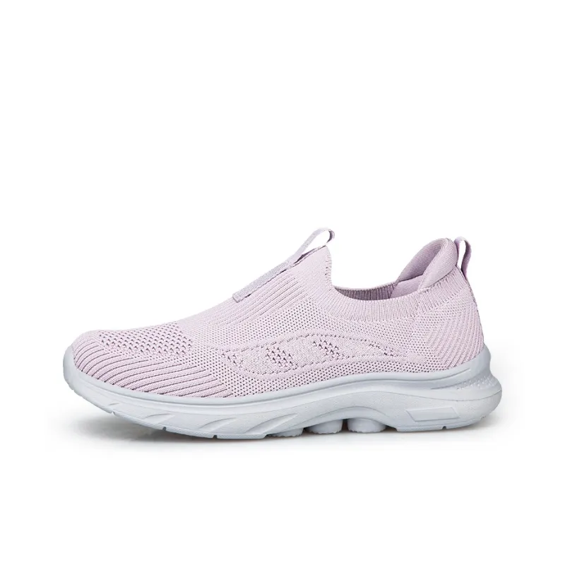 Kuding Elderly Shoes Soft Sole Comfortable Slip on Breathable And Lightweight Low Top Casual Shoes Unisex-10