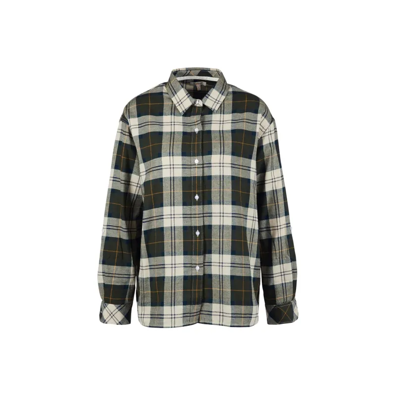 BARBOUR Barbour Elishaw Relaxed Shirt Shirt Women's Green-0