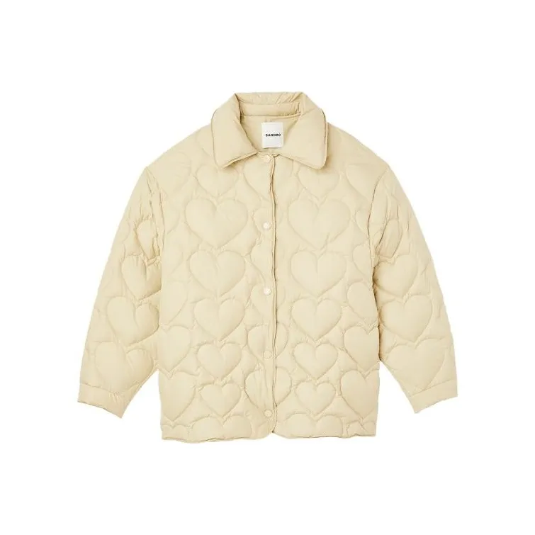 Sandro Down Jackets Women's Oil Gray-0