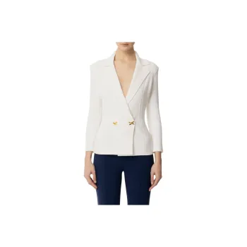 Elisabetta Franchi Jewelled Bows Knit Blazer