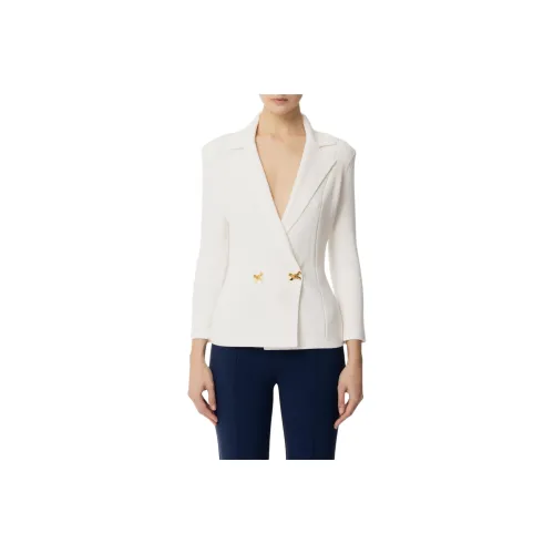 Elisabetta Franchi Jewelled Bows Knit Blazer