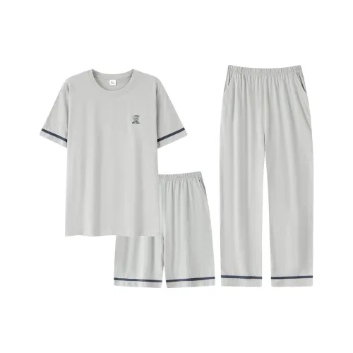 FENTENGCARE Pajama Set Men's Gray