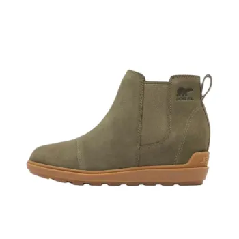 SOREL Evie Ll Chelsea Boot Stone Green Gum Women's