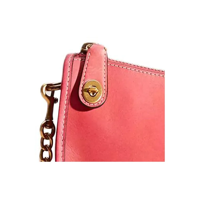 COACH Swinger Leather Handbag Shoulder Bag Women's Pink-2