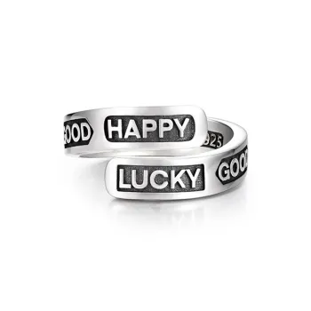 IDEAGEMER S925 Silver Rings Men's