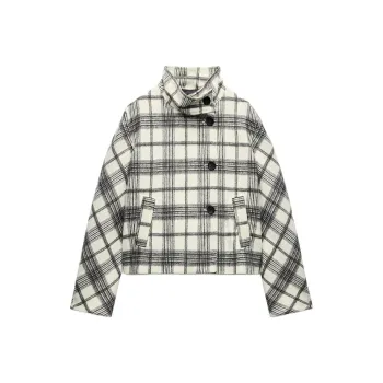 ZARA Jackets Coats Women's Gray/Natural