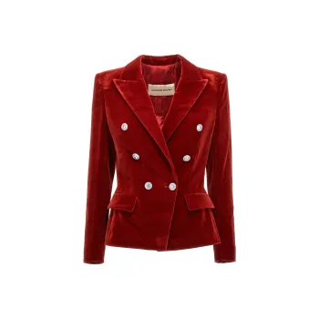 Alexandre Vauthier Double-breasted Velvet Blazer
