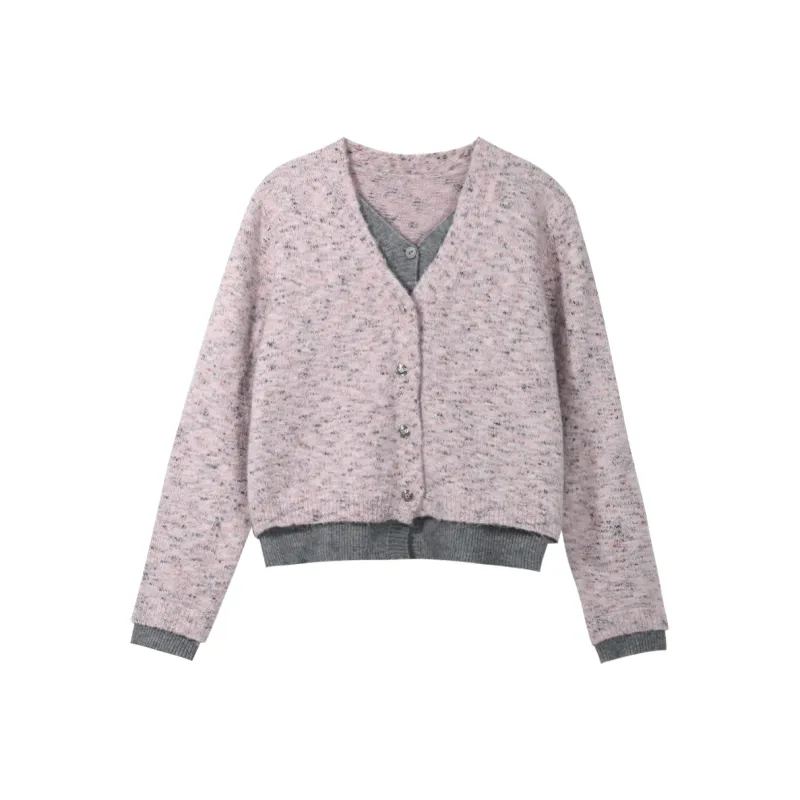 MISHOW Knitwear Women's Pink Gray-0