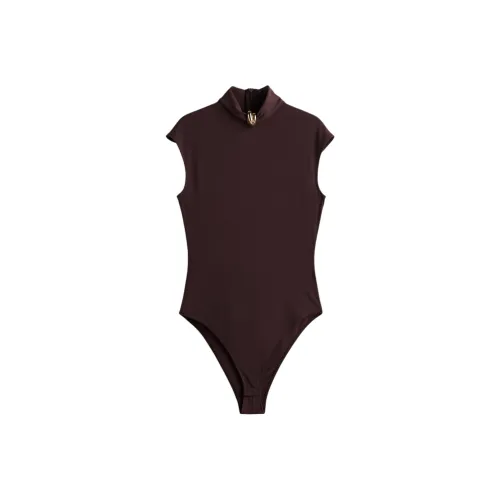 H&M Bodysuits Women's Dark Brown