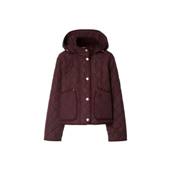 Burberry Jackets Coats Women's Dark Purple Red