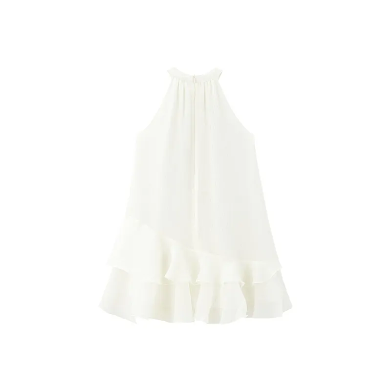 LEDIN Sleeveless Dress Women's Cream Beige-1
