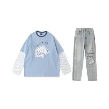 LAMLICKA Casual Sportswear Unisex Blue