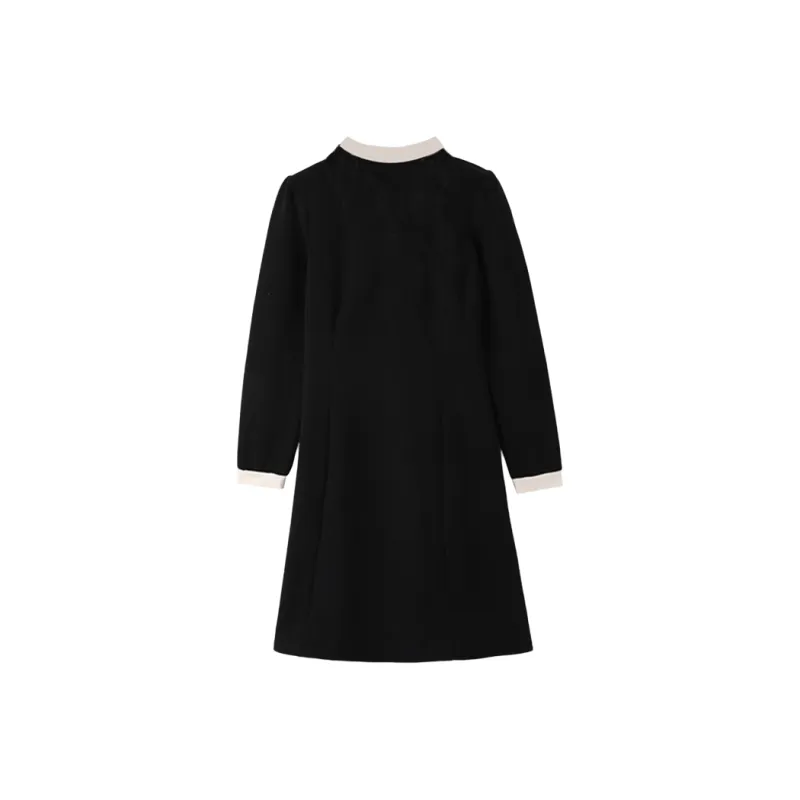 JOSR Long Sleeved Dress Women's Black-1