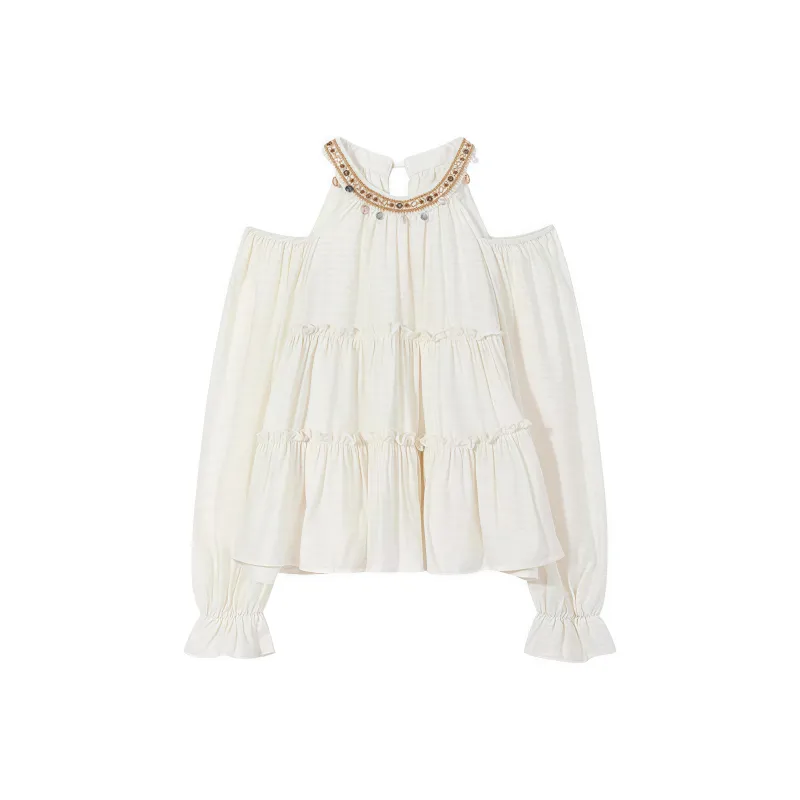 POPO.INFO Shirts Women's Light Apricot-0