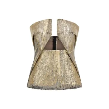RICK OWENS Prong Detail Strapless Top