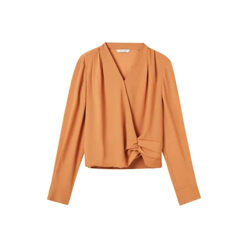 LANCY Shirt Women's Aged Tangerine Peel Color