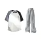 Black and White Stripes+Gray[Pants]