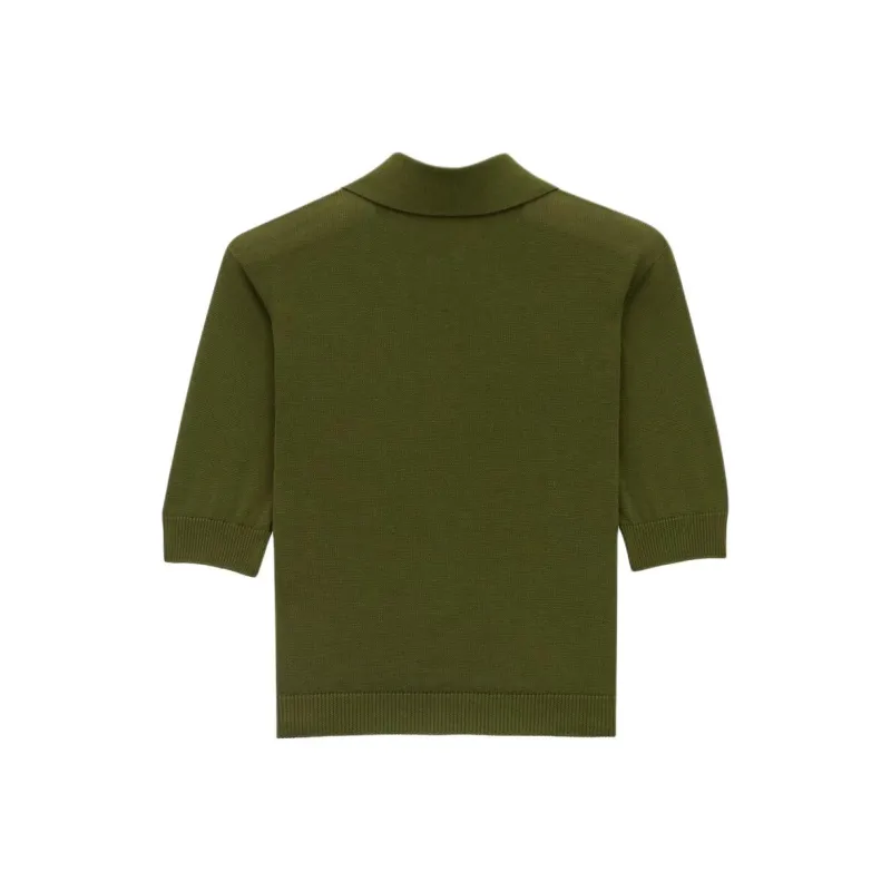 SAINT LAURENT Polo Shirt Women's Green-1