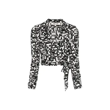 DVF Diane von Furstenberg Bobbie Wrap-design Shirt