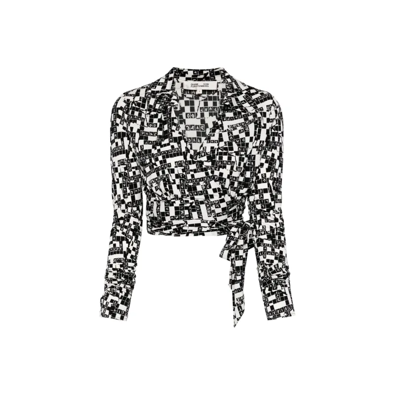 DVF Diane von Furstenberg Bobbie Wrap-design Shirt-0