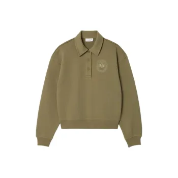 LACOSTE Polo Shirt Women's Khaki Green