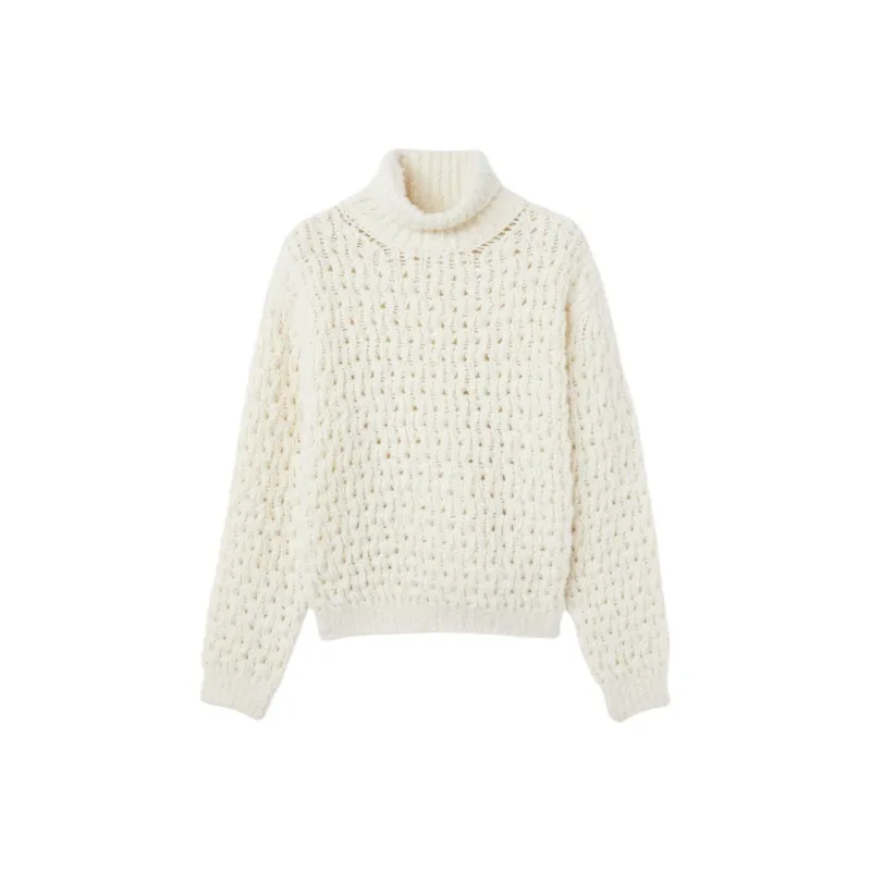 Loro Piana FW24 Cashmere Sweater Women's Snow White-0