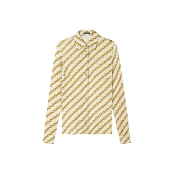 VERSACE Chain Stripes print Shirt