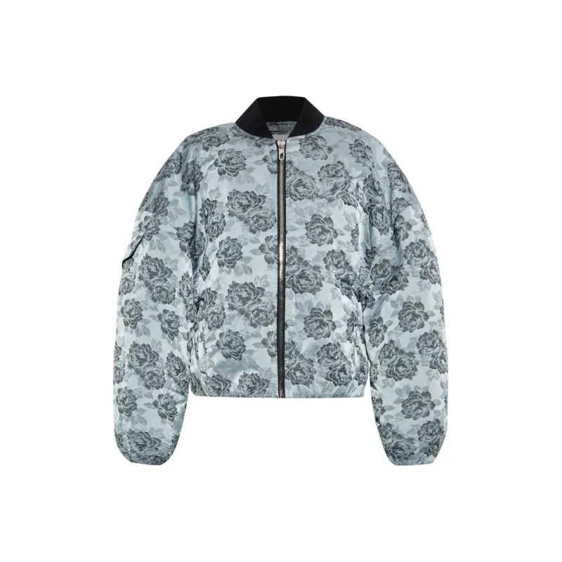 GANNI Floral Pattern Bomber Jacket-0