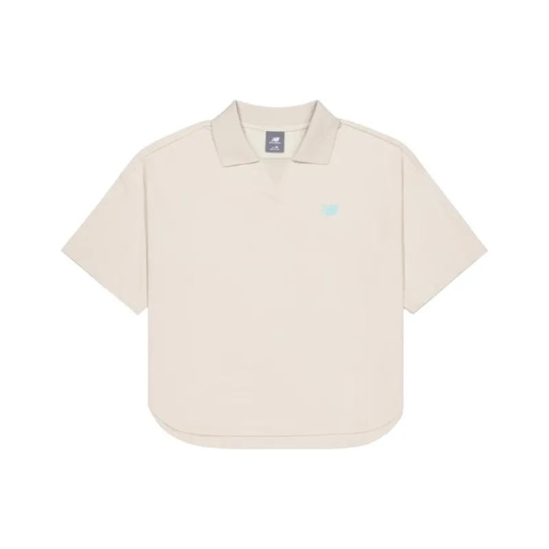 New Balance Polo Shirt Women's Khaki-0
