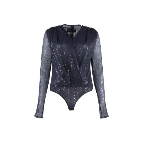 Talbot Runhof Matrix Metallic-threaded Bodysuit