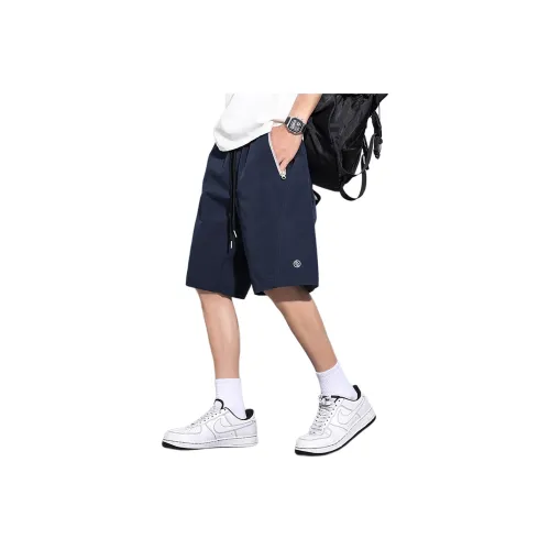 Tonlion Casual Shorts Men's Navy Blue