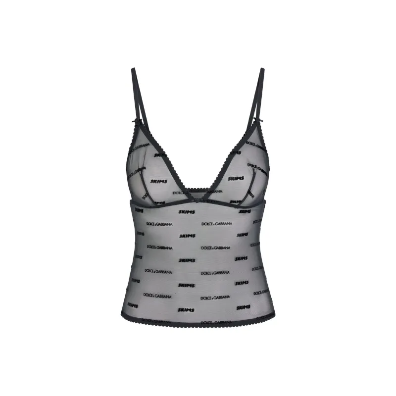 Skims DOLCE&GABBANA Collaboration Camisoles Women's ONYX/Onyx-0