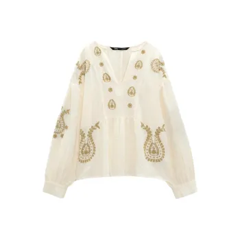ZARA Shirts Women's Beige