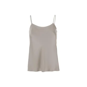 HERNO Spaghetti Straps Satin Tank Top