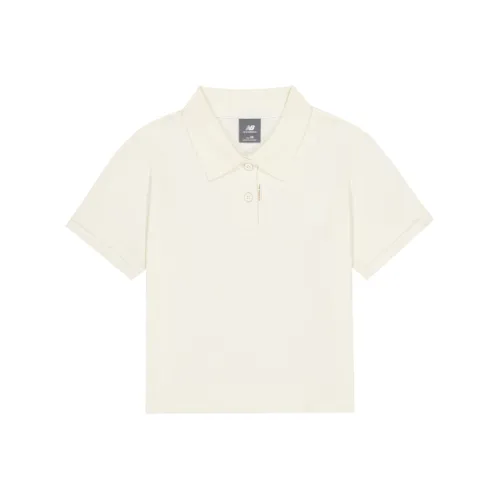 New Balance Polo Shirt Women's Ivory White