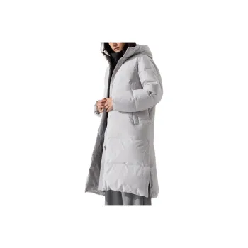 UNIQLO Down Jacket Women's Light Gray