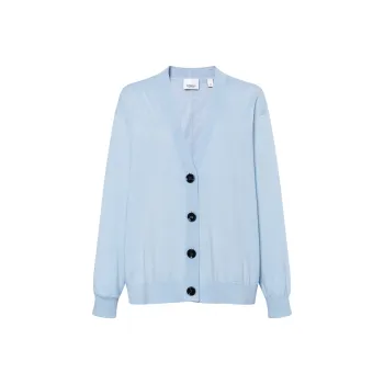 Burberry FW23 Knitwear Women's Light Gray Blue