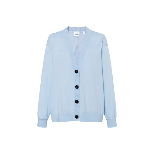Burberry FW23 Knitwear Women's Light Gray Blue