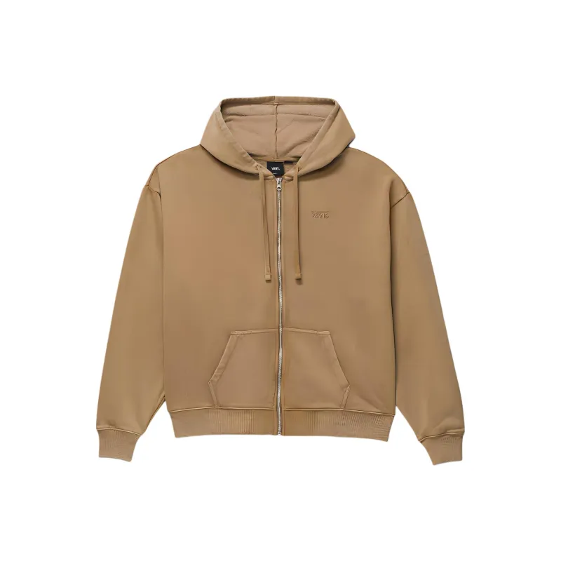 Vans Everyday Oversized Full Zip Hoodie Jackets Coats Women's Otter Color-0
